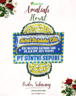 Papan Bunga Duka di Sidomoyo