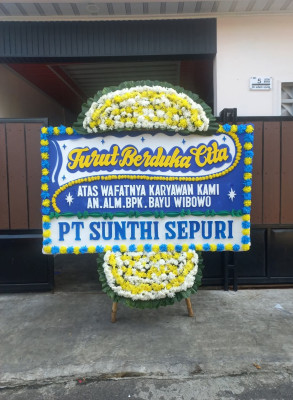 Papan Bunga Duka di Sidomoyo